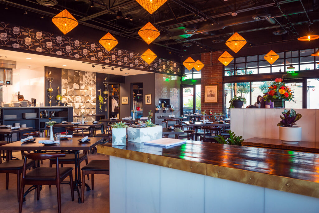 Dining area at Clever Koi