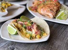 Plates of tacos