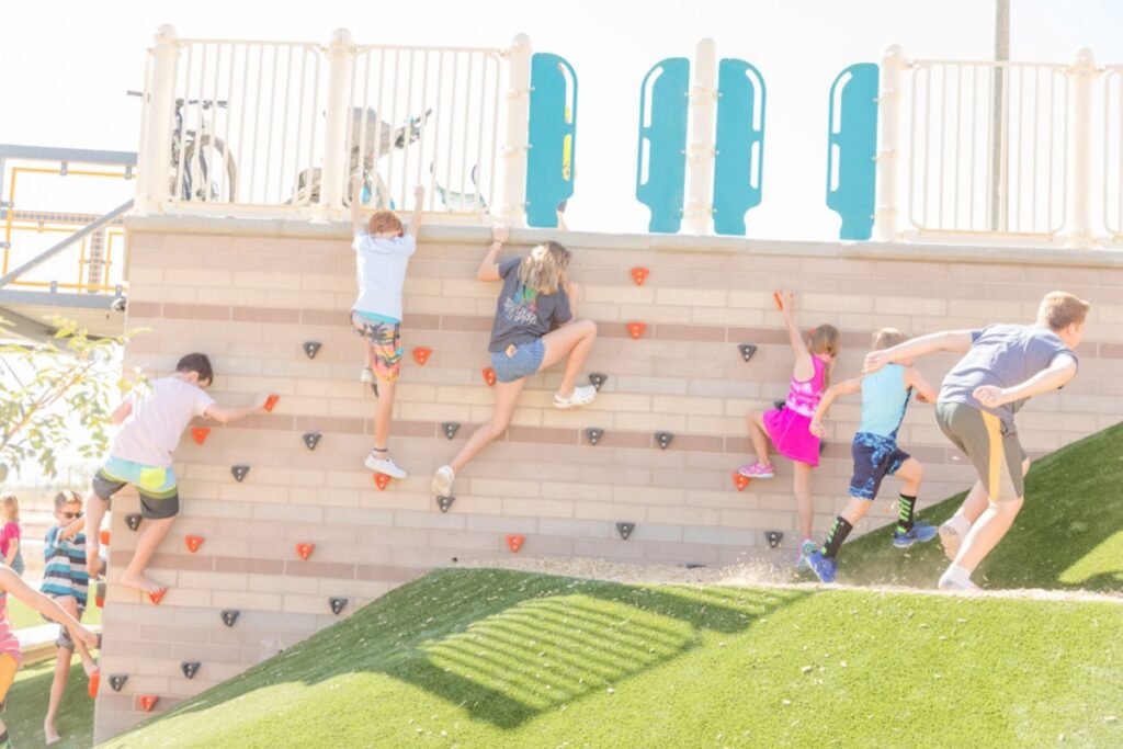 Kids playing at Gilbert Regional Park