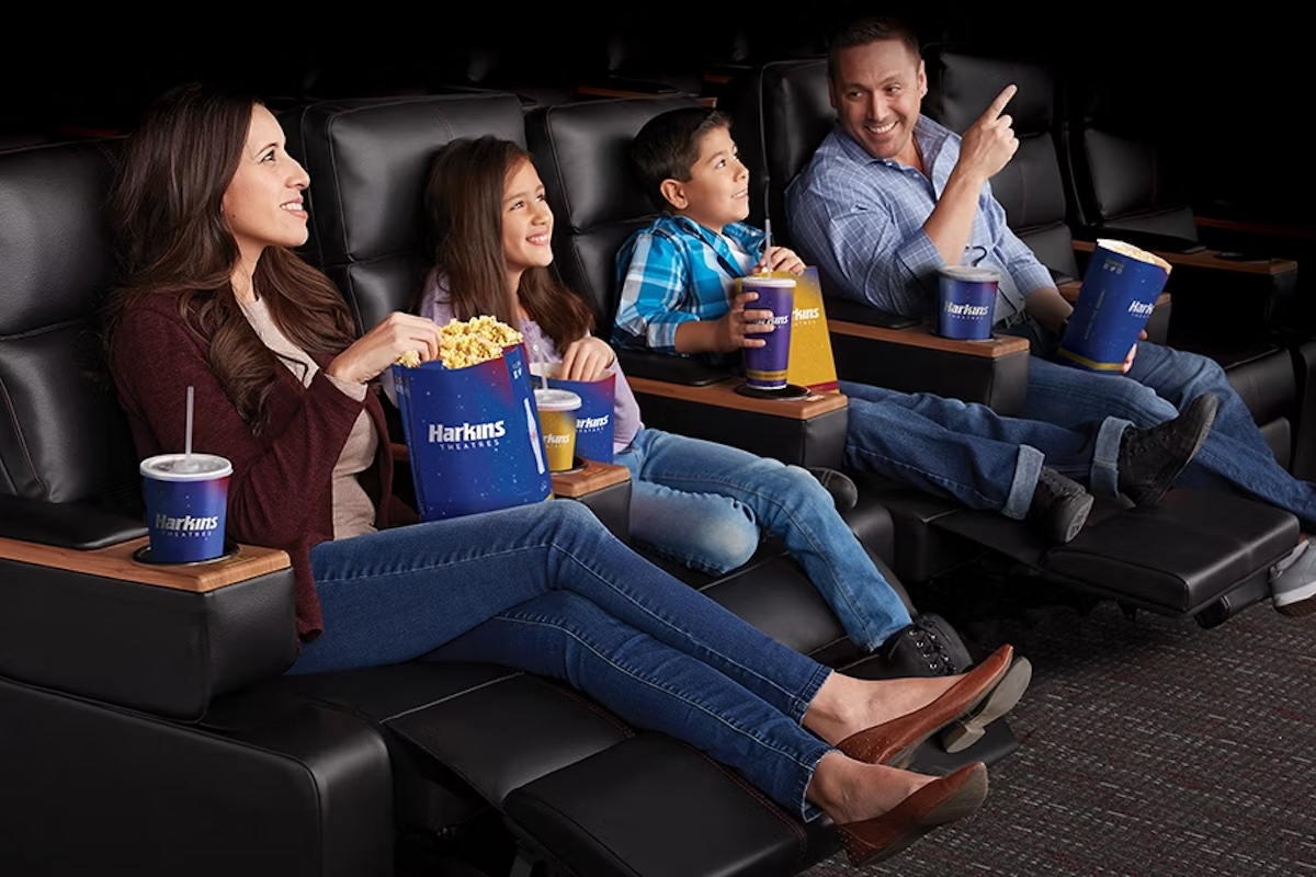 Harkins Theatre Family watching a movie at Harkins Theatre