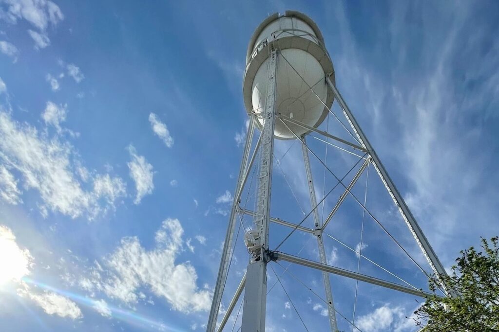 Gilbert water tower looking upward