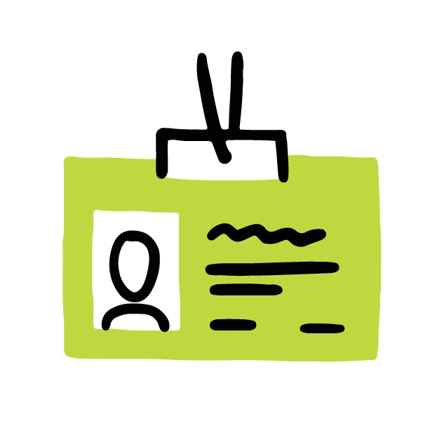 green name badge icon green name badge icon