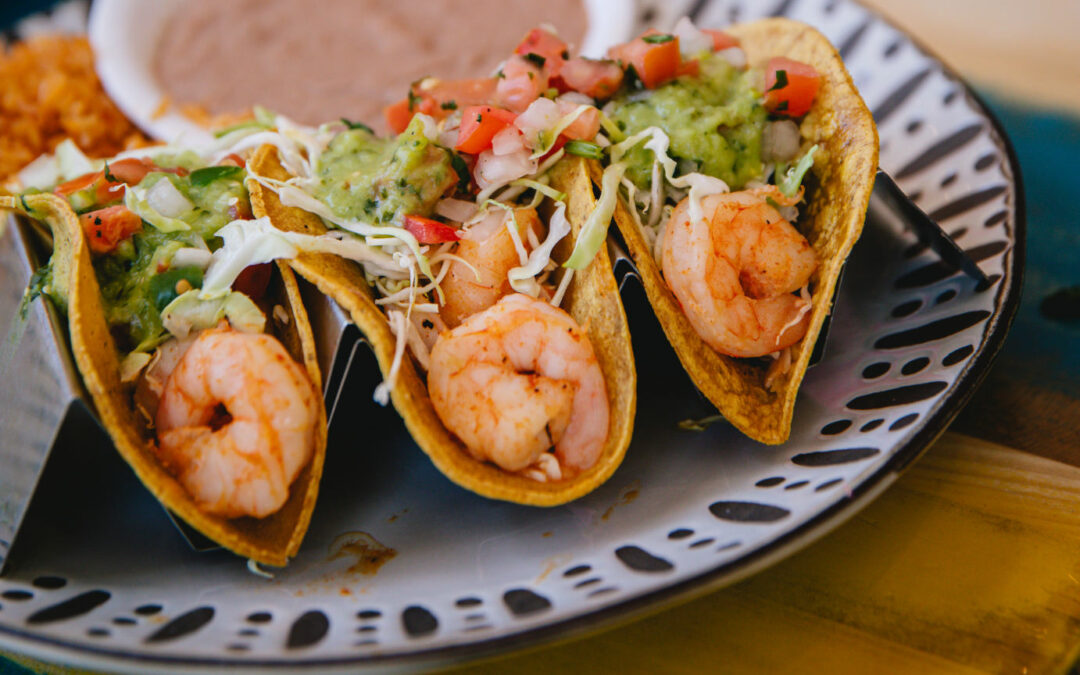 Shrimp tacos from Salt Tacos and Tequila