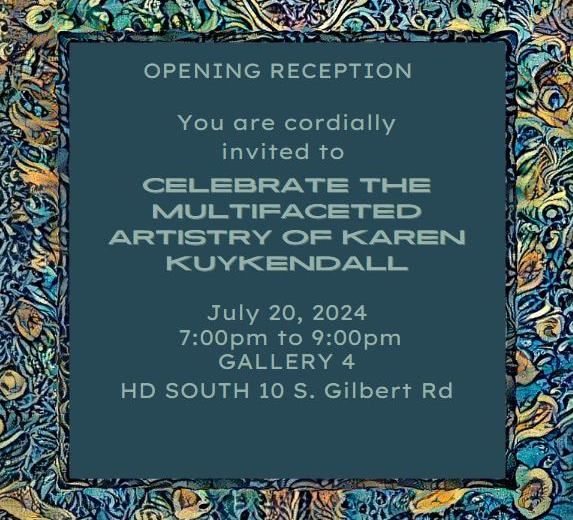 Karen kuykendall opening reception invitation