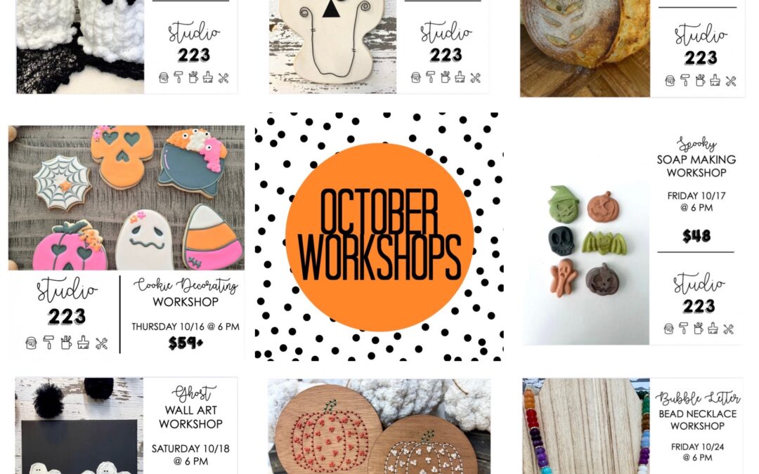 Studio 223 October Workshops