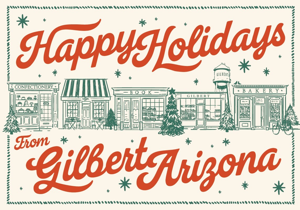 Happy Holidays Postcard Graphic