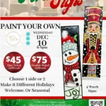 Winter Porch Signs Marketing Flyer
