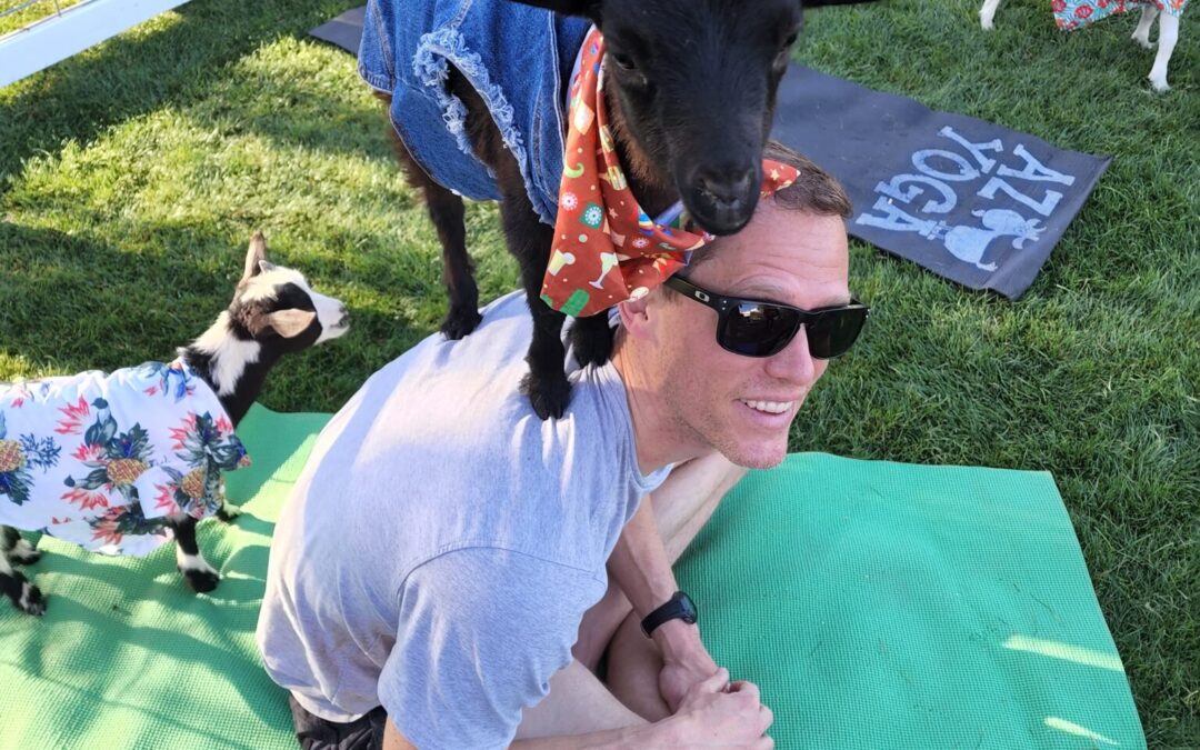 Plaid Party BABY Goat Yoga: Flannel, Flex & Farmyard Fun!