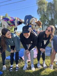 Fairytale Baby Goat and Alpaca Yoga