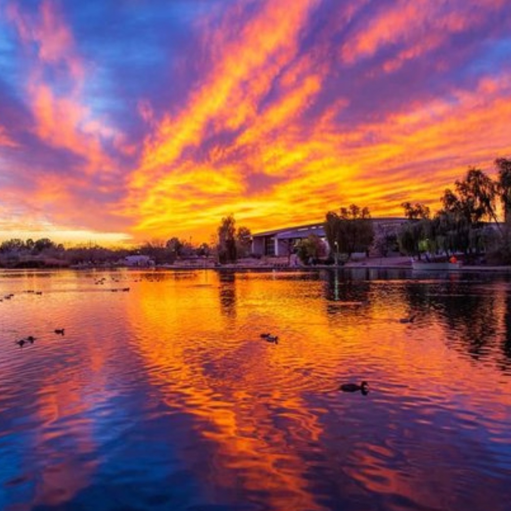 Gilbert Riparian Presserve Sunset