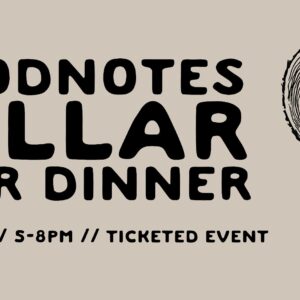 Woodnotes Cellar Beer Dinner Text Logo